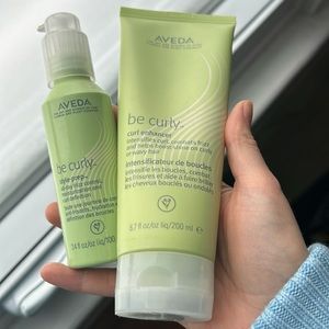 Aveda be curly style prep and curl enhancer